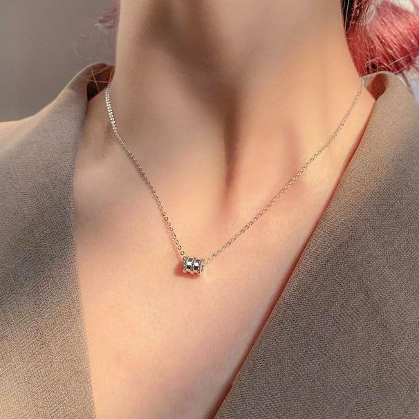 Fashionable And Luxurious Small Waist Shaking Shop Titanium Steel Necklace, Creative Design, Female Internet Celebrity,_ipsvogv.com