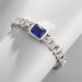New And Women's Blue Couple Cuban Personalized Men's Bracelet, Trendy_ipsvogv.com