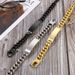 Men's Titanium Stainless Steel Curved Bracelet Hip Hop Cuban_ipsvogv.com