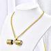 Hot Selling Trend, Niche Fashion, Personalized Dumbbell Necklace, Versatile Titanium Steel Pendant For Men_ipsvogv.com