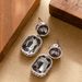 Fashionable Sparkling Glass Crystal Pendant For Female Niche, Simple, Exquisite, And High-end Silver Needle Earrings_ipsvogv.com