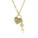 Heart Shaped Zircon Copper Plated Gold Necklace Jewelry Accessories Decorative Accessories Baroque Love Valentine's Day Jewelry DIY_ipsvogv.com