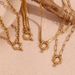 Women's Jewelry Fashion Simple Niche Blade Chain Pendant Stainless Steel Plated K Gold O Shaped NK Chain Spring Buckle Pendant Necklace_ipsvogv.com