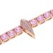 Men And Women's Jewelry 5mm Rose Gold Zircon Inlaid Tennis Chain Black Panther Necklace Hip Hop Necklace_ipsvogv.com