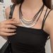 Women's Jewelry Set Fashion Short Necklace Multi Layer Arc Retro Style Fashion Personality Clothing Accessories Clavicle Chain Female Decorative Chain_ipsvogv.com