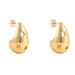 Fashion Niche Circle Water Drop French Advanced Design Simple 18 Metal Earrings Ladies Earrings_ipsvogv.com