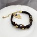 creative leather rope gold bead metal buckle bracelet hamsa Fatima palm evil eye jewelry_ipsvogv.com