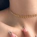 Women's Jewelry Set Fashion Retro Style Titanium Steel New Wheat Ear Geometry Five Chain Necklaces_ipsvogv.com