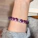 Jiu Zi Li Huo Natural Brazilian Amethyst Transport For Girls, Light Luxury, Niche, Women, High End, Stacked Bracelet_ipsvogv.com