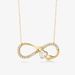 S925 Sterling Silver Necklace For Women, Fashionable And Versatile, Exquisite Mobius Palm Heart Shaped Niche Clavicle Chain_ipsvogv.com