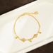 Vietnamese Sand Gold Light Luxury Style Diamond Inlaid Four Leaf Flower Tassel Round Bead Bracelet For Female Niche,_ipsvogv.com