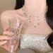 Princess~Starry Sky, Banquet Tassel, Zircon Necklace, ! Women's Light Luxury, High End, Stacked Clavicle Chain, Exquisite_ipsvogv.com