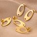 Stainless Oval Hollow Titanium Steel DIY Earring Making Products, Earrings, Ear Posts, Jewelry Accessories_ipsvogv.com