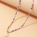 Bohemian Shell Alloy Glass Plating Women's Pendant Necklace_ipsvogv.com