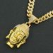 Exaggerated Hip Hop Rap Cool Figure Pendant Necklace Full of Diamond Cuban Chains Trendy Wearing Neckchain Accessories_ipsvogv.com
