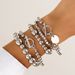 Temperament Pearl Layered Set Ins Style Portrait Hang Tag Bead Bracelet Bracelet_ipsvogv.com
