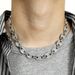Unisex 13mm Pig Nose Necklace Hip Hop Jewelry Coffee Bean Neutral Cuban Necklace_ipsvogv.com