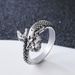 Unisex Jewelry Fashion Retro Old Ring Mermaid Niche Opening Adjustment Design Hip Hop Ring Unisex Hand Jewelry_ipsvogv.com