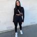 Women's Clothing Sports Long Sleeve Two Piece Set Casual Pant Suits Set_ipsvogv.com