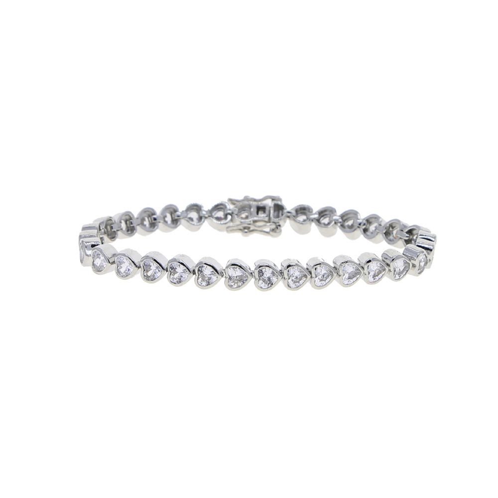 New Heart Shaped Zircon Bracelet Hip Hop Ins Simple Niche Design Ladies Bracelet Jewelry_ipsvogv.com