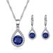 Women's Jewelry Set Angel's Tears Water Drop Necklace Earrings Literary Women's Zircon Jewelry Set_ipsvogv.com