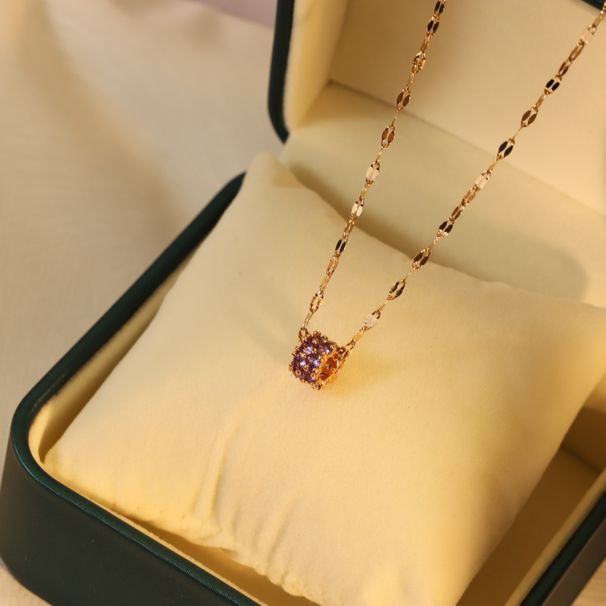 Waist Double Rowed Diamond Necklace for Women Korean Version Sen Collar Chain Fashion Neckchain Pendant Jewelry_ipsvogv.com