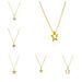 Fashionable And Light Luxury Hollow Five Pointed Star Necklace Niche High End Micro Inlaid Rotatable Snowflake Clavicle Necklace Pendant_ipsvogv.com