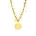 Fashion Personality Retro Portrait Round Brand Titanium Steel Pendant Chain Advand Temperament Cold Wind Simple_ipsvogv.com