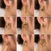 Women's Jewelry Retro Titanium Steel Circle Earrings Fashionable Niche Geometric Earrings Light Luxury High End Love Earrings_ipsvogv.com