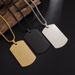 hot selling high polished dog tag necklace men's stainless steel pendant necklace simple casual jewelry_ipsvogv.com