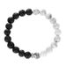 New Style Online Celebrity Simple Versatile Men's Volcanic Rock White Pine Black And White Beads Hand Jewelry Personality Yin And Yang Couple Bracelet_ipsvogv.com