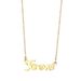 【 Full Body Titanium Steel 】 English Letters Cold Style Personality Extremely Simple Wind Furnace Real Gold Necklace_ipsvogv.com