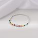 Japanese And Korean S Silver Rainbow Contrast Beaded Bracelet Fashionable Smiling Face Little Bear Hand Strand Instagram_ipsvogv.com