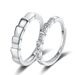 New Couple Animal Diamond Adjustable Wave Pair Ring Live Mouth, Unique Design For Students With Simplicity_ipsvogv.com