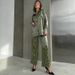 Women's Clothing fashion casual suits leopard print spring ladies long sleeved trousers women's two piece suit_ipsvogv.com