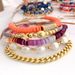 Hip Hop Cuban Chain Micro Pave Diamond Multi-layer Stacking Set Fashion Versatile Natural Pearl Bracelet For Women_ipsvogv.com