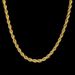 Vietnamese gold plated necklace 60cm twist chain length vacuum gold plated chain copper gold necklace_ipsvogv.com