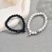 Fashionable OL style pure handmade woven for couples, personalized natural stone crown magnetic design bracelet_ipsvogv.com
