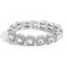 Unisex Hip Hop Full Diamond 13mm Wide Square Diamond Bracelet Inlaid With Diamond Rock Sugar Cuban Chain Square Diamond Hip Hop Men's Bracelet_ipsvogv.com