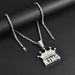 Rapper Jewelry Men's Hip Hop Full Diamond Crown Letter Pendant Fried Dough Twists Necklace Fashion Brand_ipsvogv.com