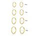 Women's Jewelry 925 Sterling Silver Ear Clip Earrings High End Earrings Fashion Personality Real Gold Electroplated Smooth Earrings_ipsvogv.com