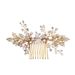 Hair Accessories Golden Leaf Hair Comb Bridal Hair Accessories Plug Comb Wedding Accessories Dress Accessories Bridal Accessories_ipsvogv.com