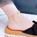 Titanium steel non-fading anklet women's sexy beads tassel fashion high sense ankle stainless steel foot chain_ipsvogv.com