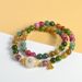 Natural Crystal Optimized Tourmaline Double Circle Bracelet, Colorful, Niche, Light Luxury, High-end, Exquisite Women's_ipsvogv.com