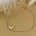 S Pure Silver Plated 14K Gold Butterfly Inlaid Diamond Bracelet For Women's Niche Design, Simple, Light Luxury, High-end_ipsvogv.com