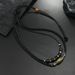 Punk Style Personalized Necklace, Trendy Men's Woven Wax Rope Antique Pendant, Collarbone Chain Jewelry Necklace_ipsvogv.com