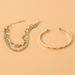 Simple And Fashionable Personalized Letter LOVE Open Bracelet Alloy Full Diamond Multi Layer Hand Jewelry_ipsvogv.com