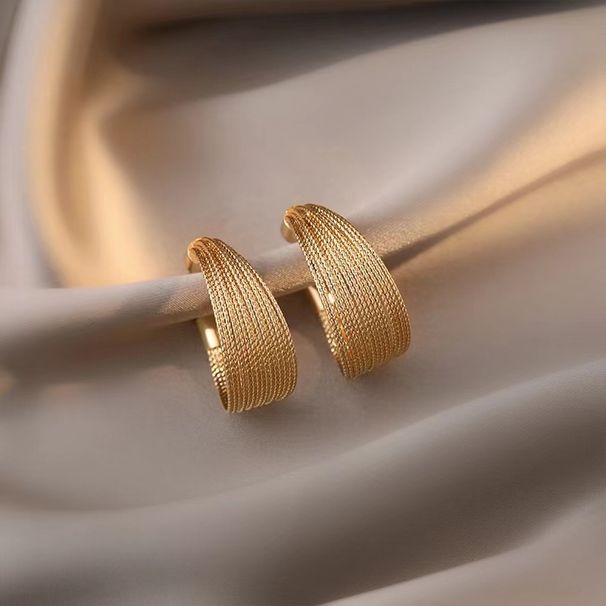 Women's Earrings Simple hipster women personality earrings Personality earrings temperament C ear loops_ipsvogv.com