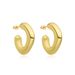 Women’s Jewelry Set Fashion Copper Plated Real Gold Metal Style Ring Earrings Niche Design High End Light Luxury Earrings Jewelry For Women_ipsvogv.com