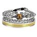 Hollow Dragon Claw Tiger Stone Bracelet Roman Woven Stainless Steel Mesh Bangle Set Men's Jewelry_ipsvogv.com